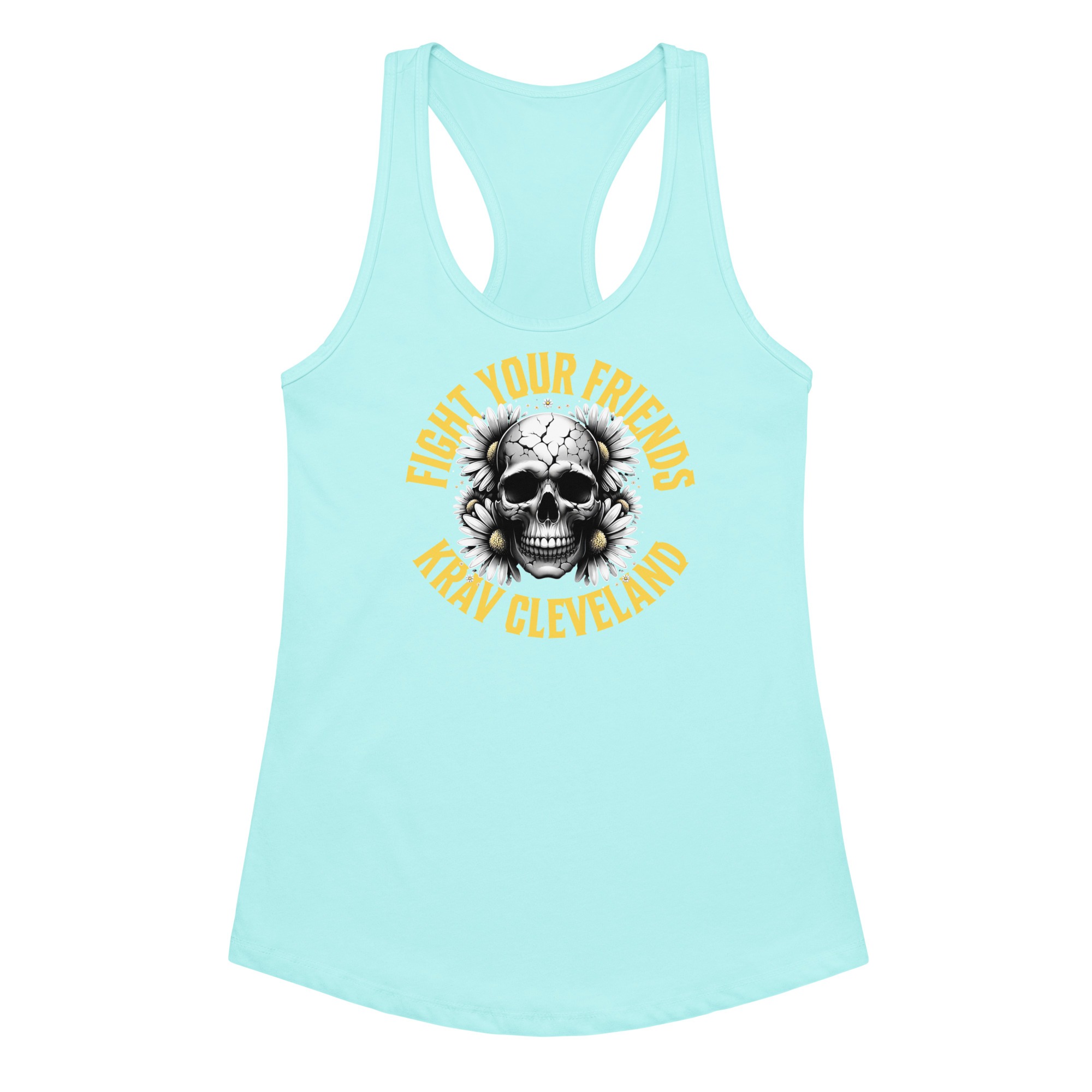 Fight Your Friends Women’s Fitted Racerback Tank - Image 9