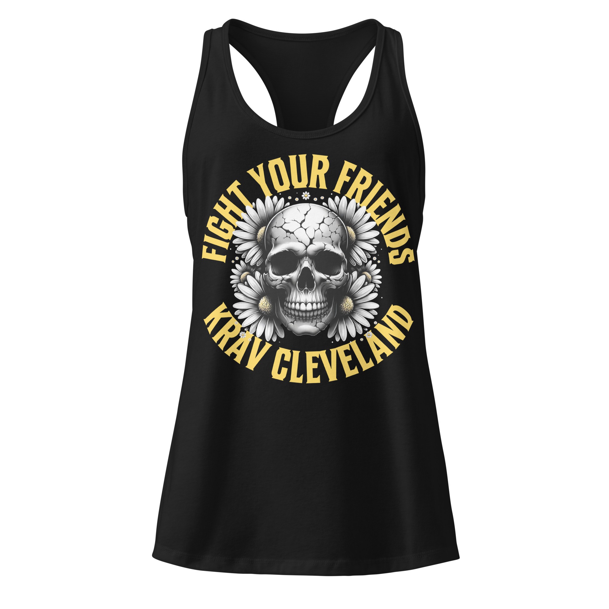 Fight Your Friends Women’s Fitted Racerback Tank - Image 6
