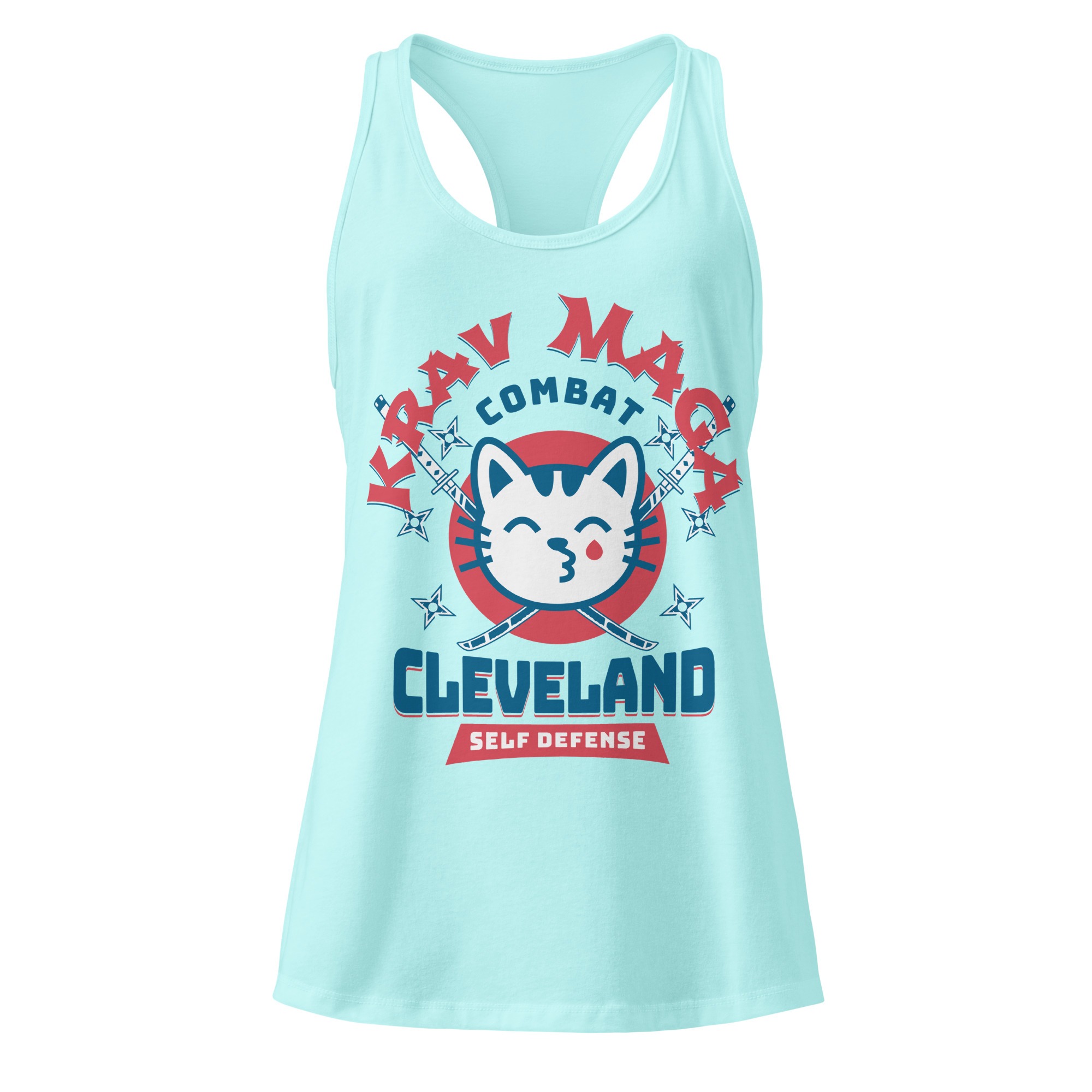 Krav Maga Combat Cat fitted racerback tank top - Image 15