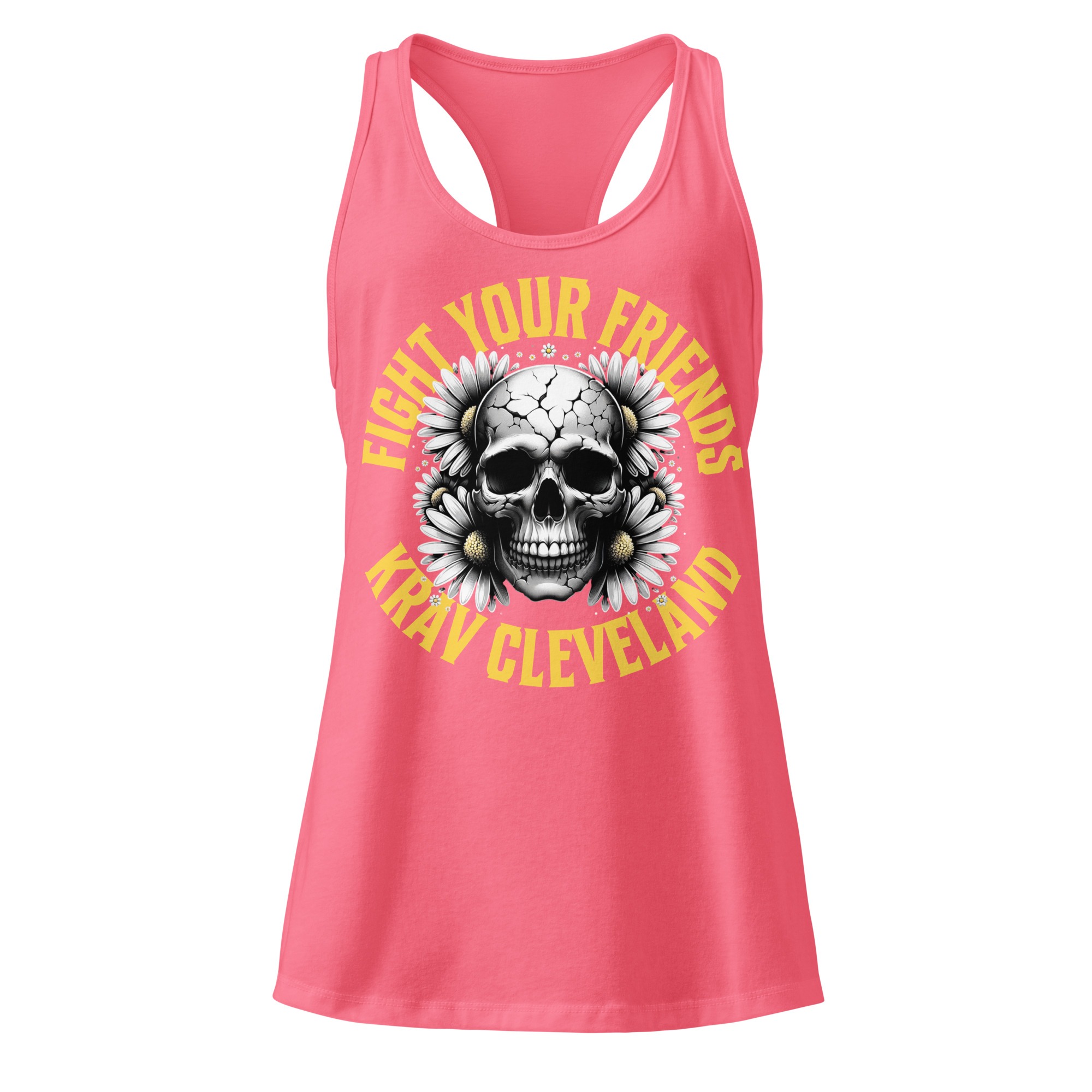 Fight Your Friends Women’s Fitted Racerback Tank - Image 7