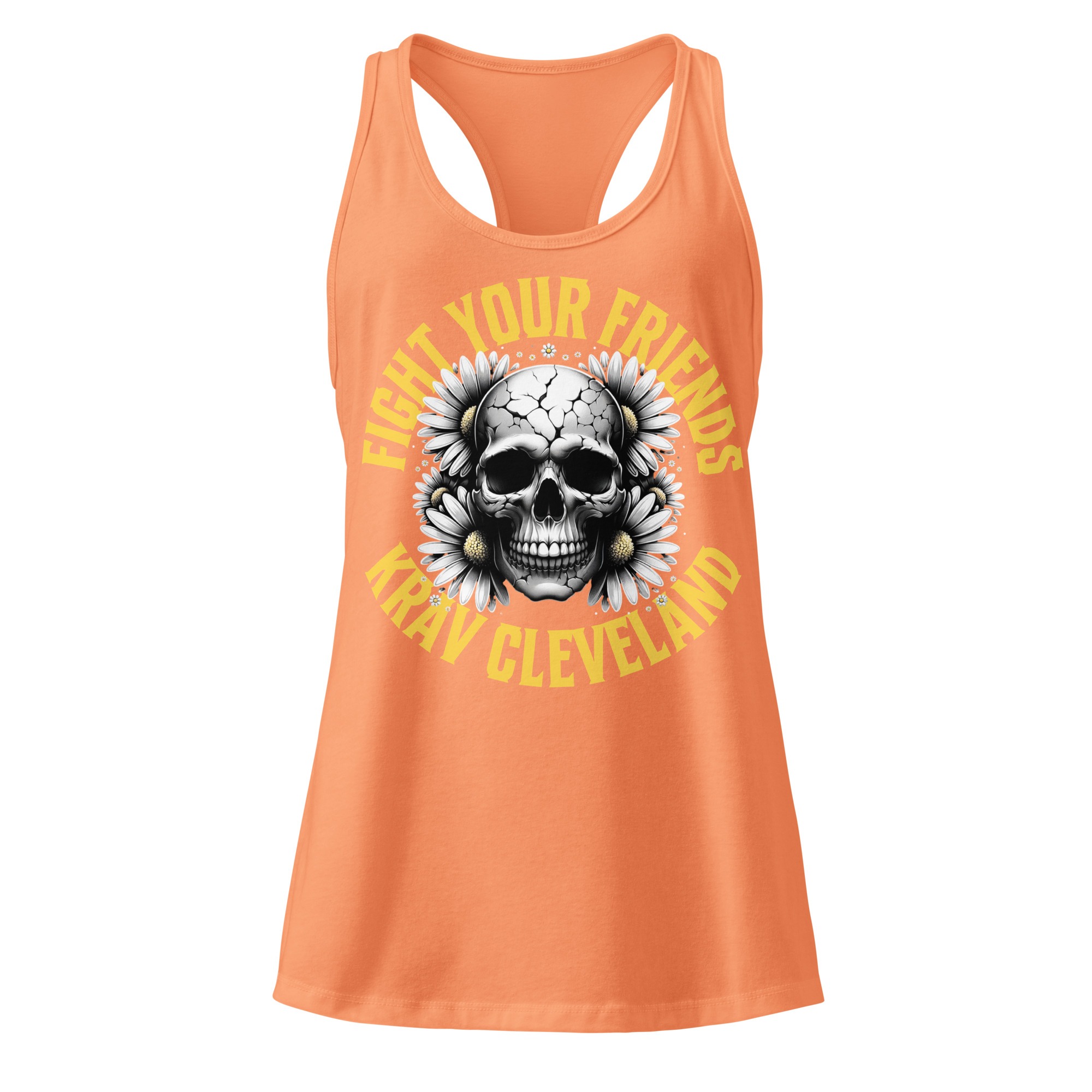 Fight Your Friends Women’s Fitted Racerback Tank - Image 8