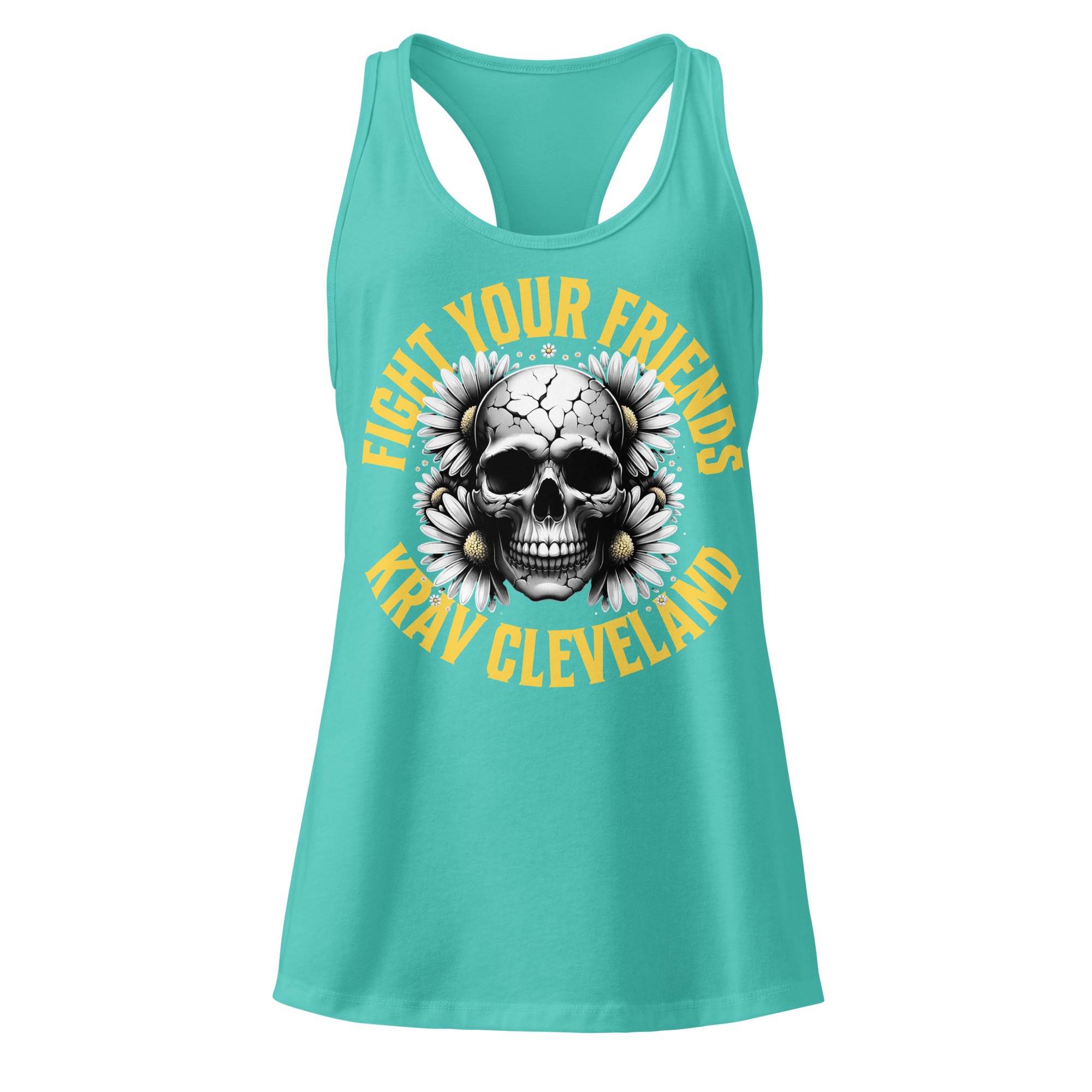Fight Your Friends Women’s Fitted Racerback Tank - Image 9